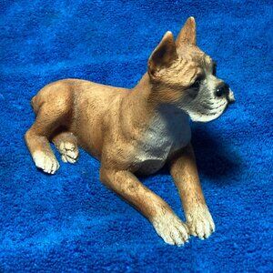 Boxer Dog Castagna 1988 Made in Italy Brown 6" Long